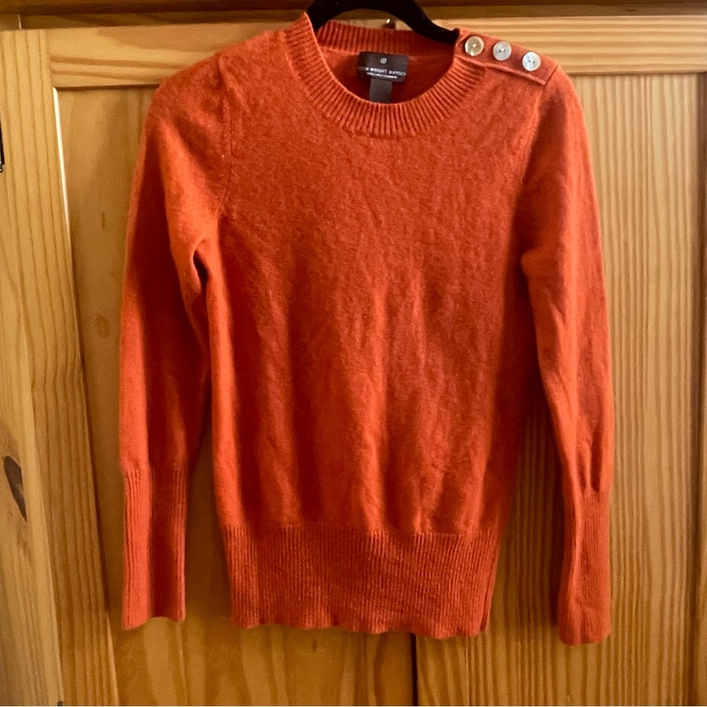Fenn Wright Manson Orange Crew Neck Sweater